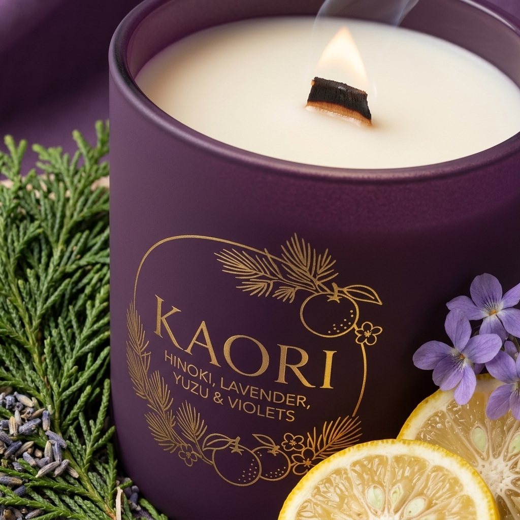 Purple Candle - Hirusagari- Golden Hour