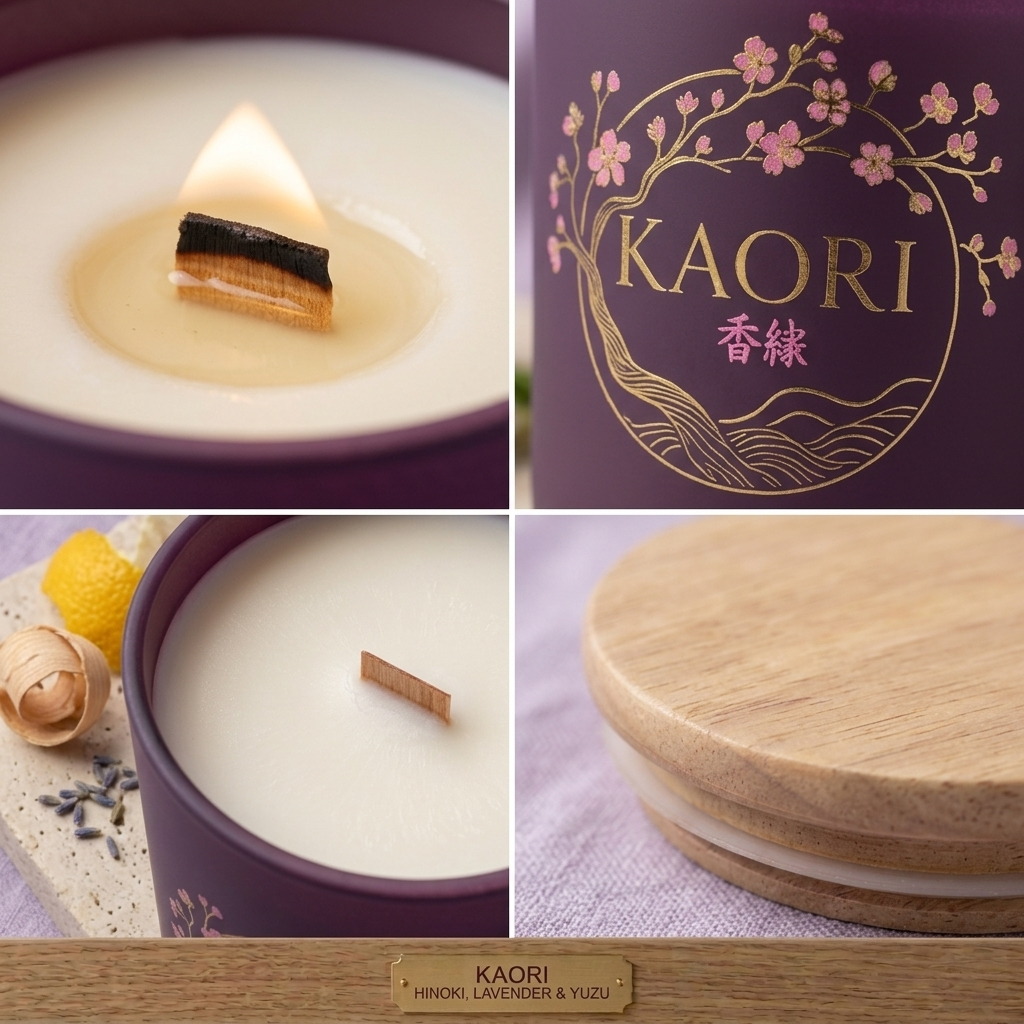 Purple Candle - Hirusagari- Golden Hour
