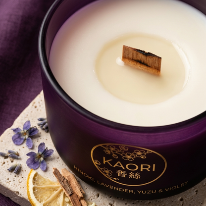 Purple Candle - Hirusagari- Golden Hour