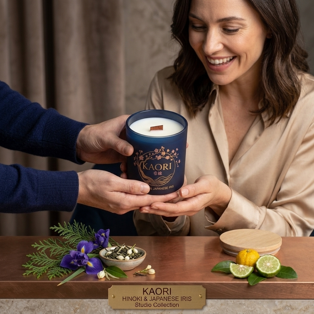 Dark Blue Candle - Tsukiyo- Moonlit Night