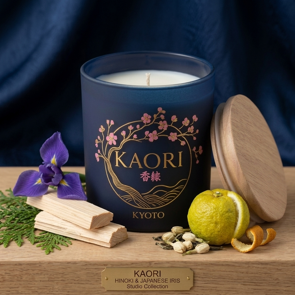 Dark Blue Candle - Tsukiyo- Moonlit Night