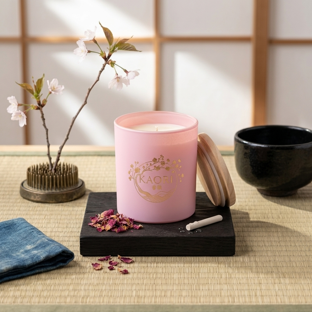 Kaori Signature – Cherry Blossom &amp; Patchouli Candle