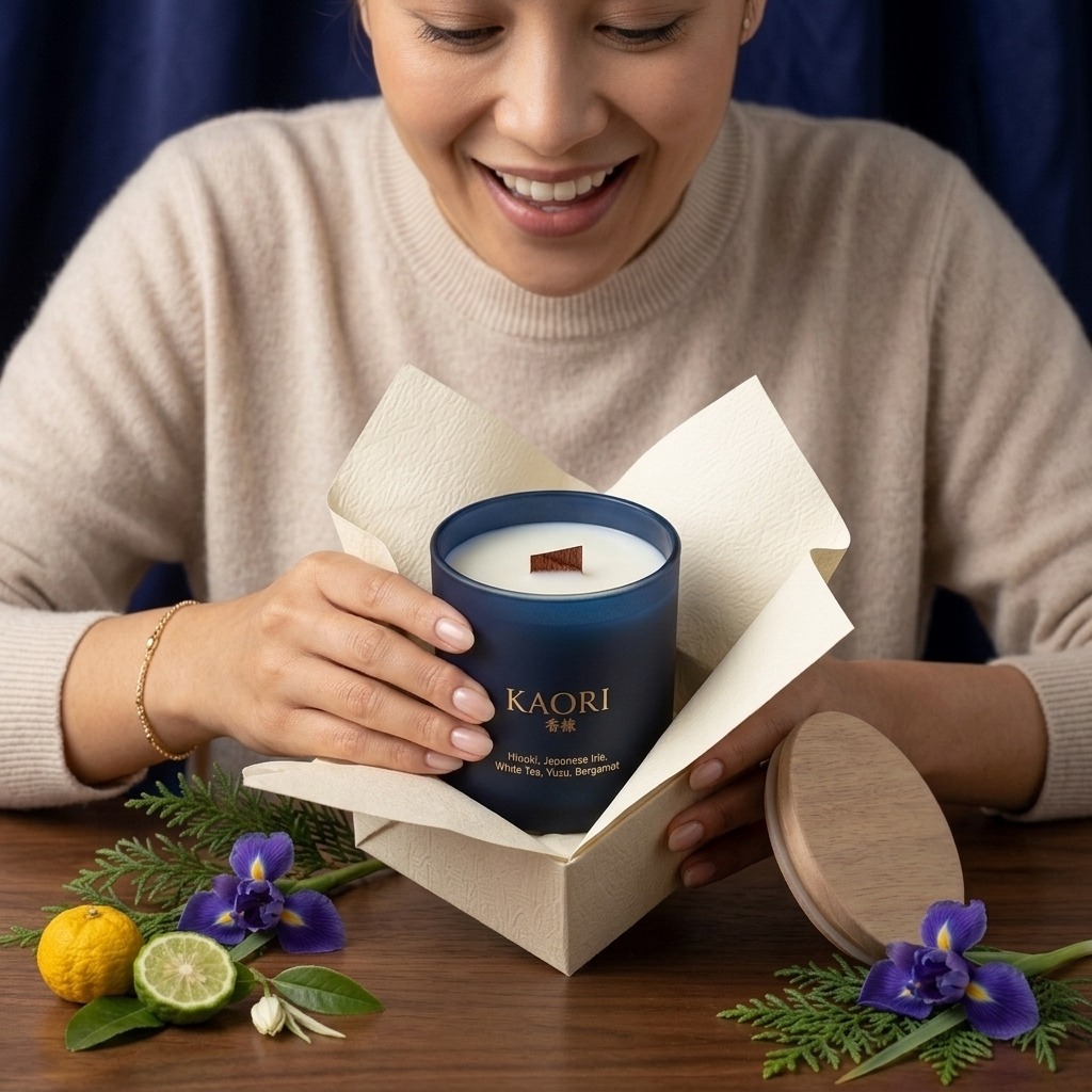Dark Blue Candle - Tsukiyo- Moonlit Night