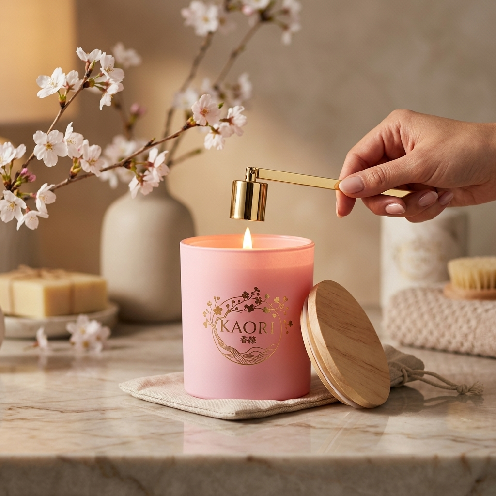 Kaori Signature – Cherry Blossom &amp; Patchouli Candle